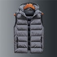 thumbnail image 2 of Vest For Men Sevevn Men's Puffer Vest Fashion Winter Solid Casual Warm Sleeveless Casual Jacket Coat, 2 of 4
