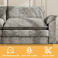 thumbnail image 6 of Homall U-Shape 4 Seat Cloud Couch Sectional Sofa with chaise lounge Convertible Sofa Set for Living Room, Gray, 6 of 7