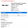 thumbnail image 2 of Front Left Axle Assembly - Compatible with 2007 - 2015 Lincoln MKX 2008 2009 2010 2011 2012 2013 2014, 2 of 2