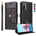 thumbnail image 2 of FOXDOCK Funda tipo Cartera para Xiaomi Redmi Note 10 4G – Cubierta de Cuero PU con Múltiples Ranuras, Bolsillo para Efectivo y Correa de Muñeca, 2 of 6