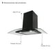 thumbnail image 2 of Combo de cocina parrilla de 4 quemadores de induccion magnetica y campana de 76 cm SUPRA PISTOYA, 2 of 7