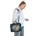 thumbnail image 6 of Lsque Vintage Compass Pattern Laptop Bag – Portable & Slim Single-Shoulder Computer Case with Adjustable Strap, Protective, Lightweight for 13”/14”/15.6” Laptops, 6 of 8