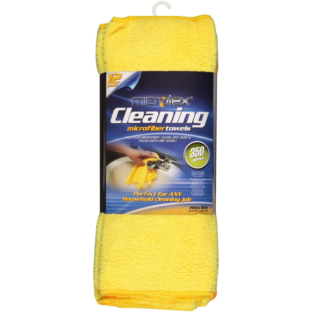 Microtex Microfiber Multipurpose Cleaning Towels, 12 count Walmart