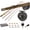 7'3'' Lw2/3 Fly Rod Kit, variant on Extreme Fly Fishing Combo Kit 0/1/2/3/4/5/6 Weight Starter Fly Fishing Rod and Reel Kit Outfit with One Travel Case