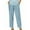 Light Blue, variant on Leesechin Linen Capris for Women 2024 Summer Lightweight High Waisted Cropped Pants Casual Loose Wide Leg Trousers with Pockets