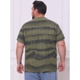 thumbnail image 3 of DARING DIVA Men's Big Tall Tie-Dye Crew Neck Short Sleeve T-Shirts XL Olive Green, 3 of 7