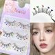 thumbnail image 3 of Pestañas postizas, 3 pares de pestañas dramáticas esponjosas 6D, pestañas postizas rizadas naturales profesionales pestañas postizas para maquillaje de mujer, 3 of 3