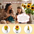 thumbnail image 4 of Muñeca de ganchillo con forma de girasoles de regalo para el aprecio del profesor, 4 of 9