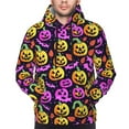 thumbnail image 4 of Hoodies for Men - pumpkin halloween pink Long Sleeve Comfrt Men'S Fashion Hoodies & Sweatshirts, Sweatshirts for Men Hoodies Pullover Clothing Clothes with Pouch, 4 of 7