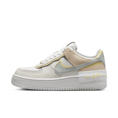 Nike AF1 Shadow Women's Shoes Color: Sail/Citron Tint/Pearl White/Light Silver Size: 12