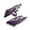 Purple, variant on SuperShield Phone Case for iPhone 15 Plus Coridbrief Large Window Phone Case Leak Label Magnetic Bracket for iPhone 15 Plus MagSafe Satad Case - Black