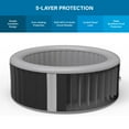 thumbnail image 4 of Avenli Nice 4-6 Person Inflatable Hot Tub Spa + Cover, Rattan Pattern, Rapid Heating up to 104°F, 140 Water Jets, 264 Gal, Round, 4 of 13