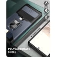 thumbnail image 3 of KOMI Compatible for Google Pixel 6 2021 Case with Camera Cover & Kickstand, Slide Lens Cover+Rotate Ring Stand+Card Holder, Impact-Resistant, Full Protect for Google Pixel 6 Blue, 3 of 5
