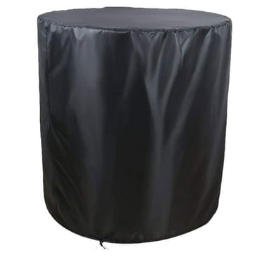 VORCOOL 1Pack Patio Table Covers Waterproof Round Patio Furniture 22.79X20.83X20.83in Black