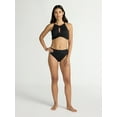 thumbnail image 2 of Time and Tru Womens and Plus Core High Neck Cutout Bikini Top, Sizes XS - 2X, 2 of 5