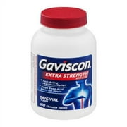 Gaviscon Antacid 265mg Extra Strength Chewable Tablets, 100 Ct, 5 Pack