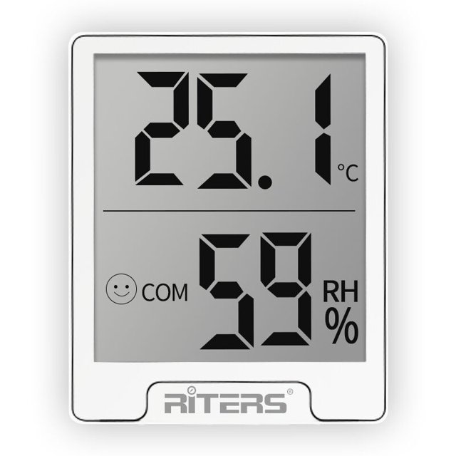 Elektronisches Thermo-Hygrometer, Digitales Thermo-Hygrometer Innentemperatur- und Luftfeuchtigkeitsmessgerät für Babyzimmer, Wohnzimmer und Büro im Innenbereich – 1 Stück Weiß TUNC Sencillez