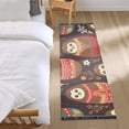 thumbnail image 6 of Sloth Russian Dolls Leaves Runner Rug Machine Washable Area Rugs Carpet Non Slip Entryway Mat for Bedroom Entryway Front Door, 6 of 7