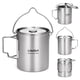 thumbnail image 5 of Vaso de Camping Lixada 750 ml Acero Inoxidable con Cuchara Plegable, 5 of 8
