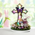 thumbnail image 1 of Xihbxyly Adorno de Huevos y Conejos, Diseño Acrílico Caprichoso, Decoración de Escritorio Plana, Ligero y Fácil de Exhibir, Perfecto para Pascua o Fiestas Navideñas, Idea de Regalo Encantadora, Juego, 1 of 5