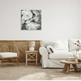 thumbnail image 2 of Stupell Industries Abstract White & Grey Flowers Botanical & Floral Painting Gallery Wrapped Canvas Print Wall Art, 24 x 24, 2 of 7
