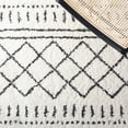 thumbnail image 6 of SAFAVIEH Arizona Teagan Geometric Shag Area Rug, Ivory/Black, 6'7" x 6'7" Square, 6 of 11