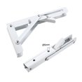 thumbnail image 3 of Uxcell 9.84" Folding Bracket for Shelves Table Desk Wall Mounted Support Collapsible Long Self White, 3 of 4