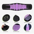 thumbnail image 2 of Corsé Faja Deportiva Cinturón de gimnasio suave elástico deportivo faja corsé fajas para hombres mujeres (púrpura M), 2 of 5