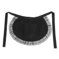 thumbnail image 4 of Delantal de cintura para mujer con bolsillos medio delantal camarera disfraz delantales para cocina restaurante cafetería negro, 4 of 6