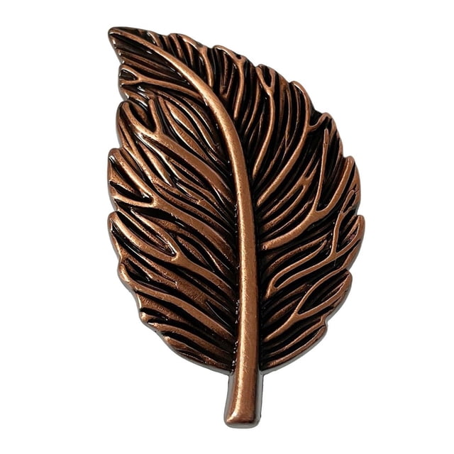 Bouton de Garde-Robe en Forme de Feuilles Poignées de Meubles Poignées de Porte et Poignées d'Armoire Bronze Rouge