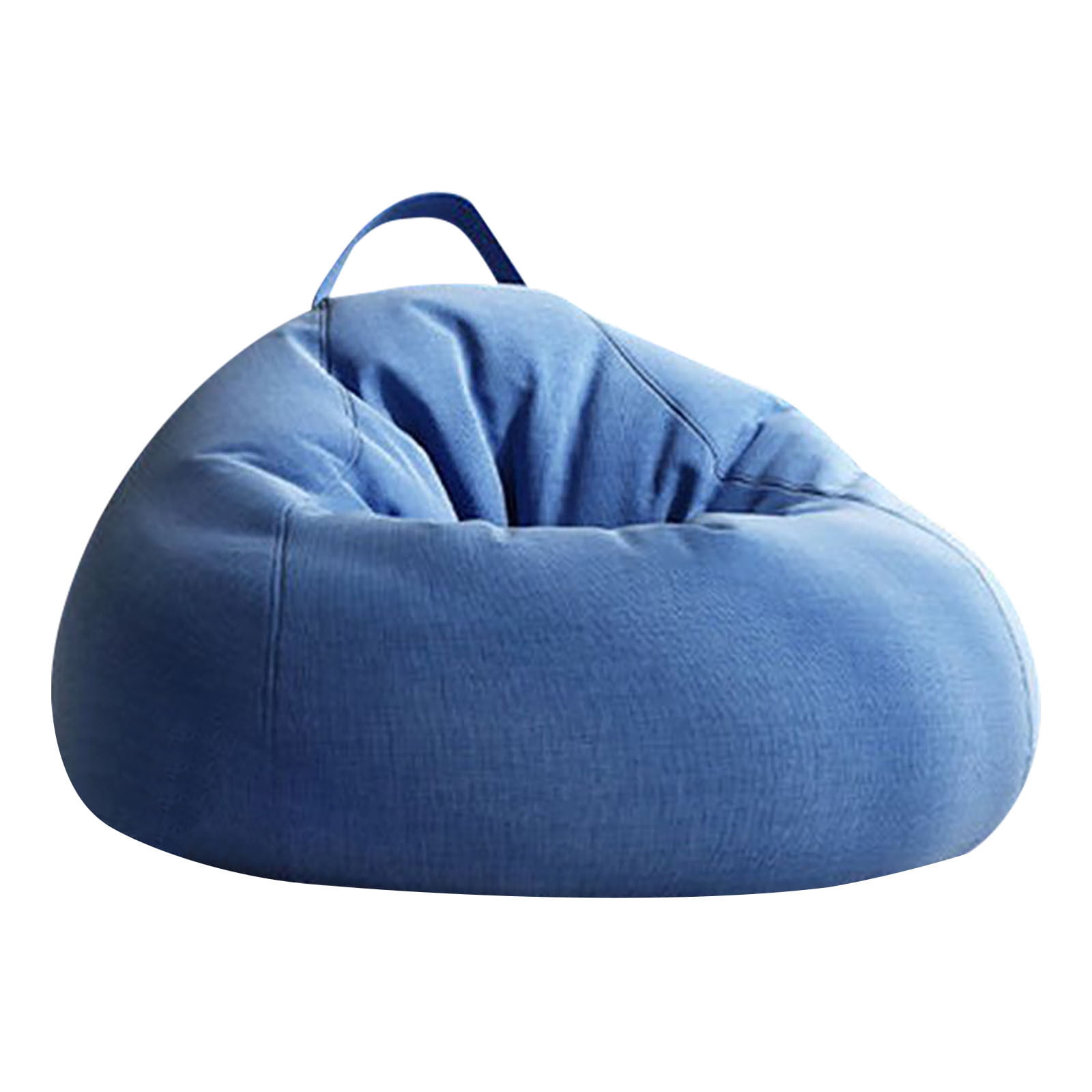 Bean Bag Chair 2.3Ft, Memory Foam Filled, Large Beanbag Chairs for Adults and Teens, Soft Sofa with Removable Flannel Cover, Round Couch for Living Room Bedroom College Dorm