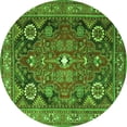 thumbnail image 1 of Ahgly Company Indoor Round Persian Green Traditional Area Rugs, 7' Round, 1 of 1