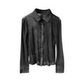 thumbnail image 2 of Womens Blouses Women's Sheer Mesh Button Down Shirt Top Long Sleeve Blouse Womens Tops, 2 of 8