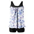 thumbnail image 2 of Wowcloth Women's Modest Tankini Swimsuit with High-Waisted Bottom, Fashion Print and Padded Bra for Beach, Pool and Vacation, 2 of 4