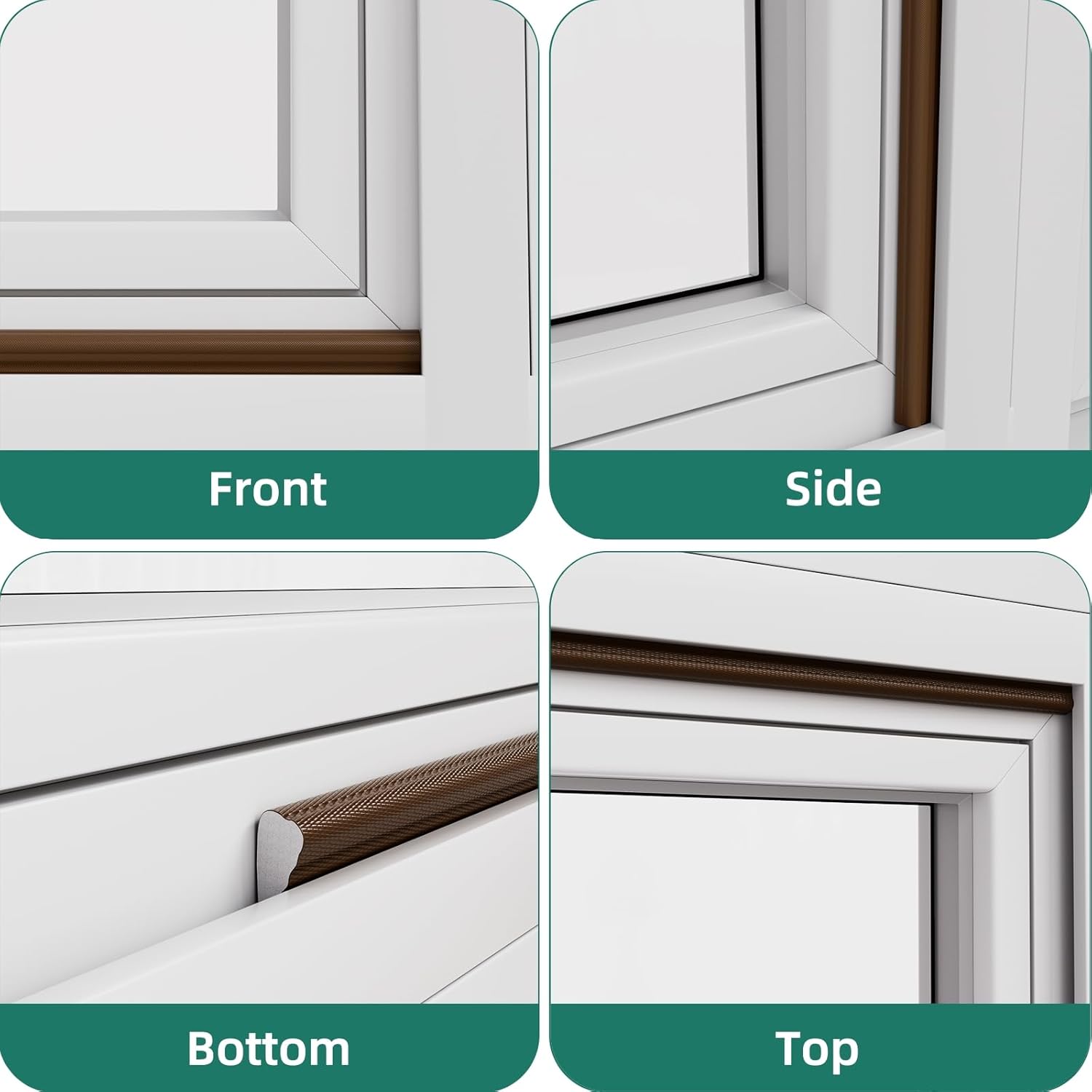 Weather Stripping Door Seal Strip, 33 FT Wedge Window Seal, Winter Insulation Weatherproof Foam Tape, Soundproof Noise Reduction Light Blocker for Exterior Door Frame & Door Gap Filler