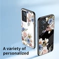 thumbnail image 6 of Nalacover for OnePlus Nord CE2 5G Slim Case,Exquisite Floral Pattern 360 Rotating Diamond Ring Holder Anti-Scratch Soft TPU Silicone Bumper Rubber Tempered Glass Back Cover.White, 6 of 9