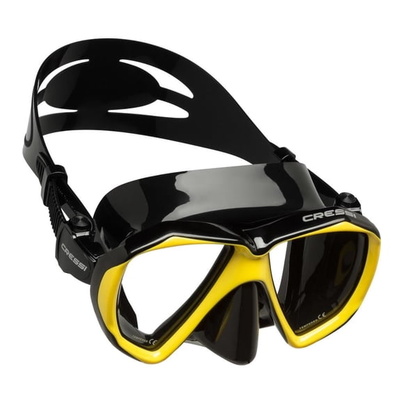 Visor Cressi Máscara Adulto Ranger Negro/Amarillo