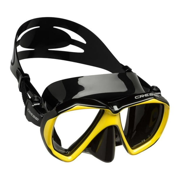 Visor Cressi Máscara Adulto Ranger Negro/Amarillo