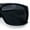 Shiny Black - Black, variant on Classic Manly Rectangular Sporty Wrap Biker Style Plastic Sunglasses Matte Black