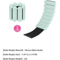 thumbnail image 3 of Ankle Weights Set of 2(1 lb/2 lb Each) – Premium Adjustable Wrist & Ankle Weights for Women Men, Strength Training Silicone Bracelets for Swimming, Running, Pilates, Yoga, Gym, 3 of 8