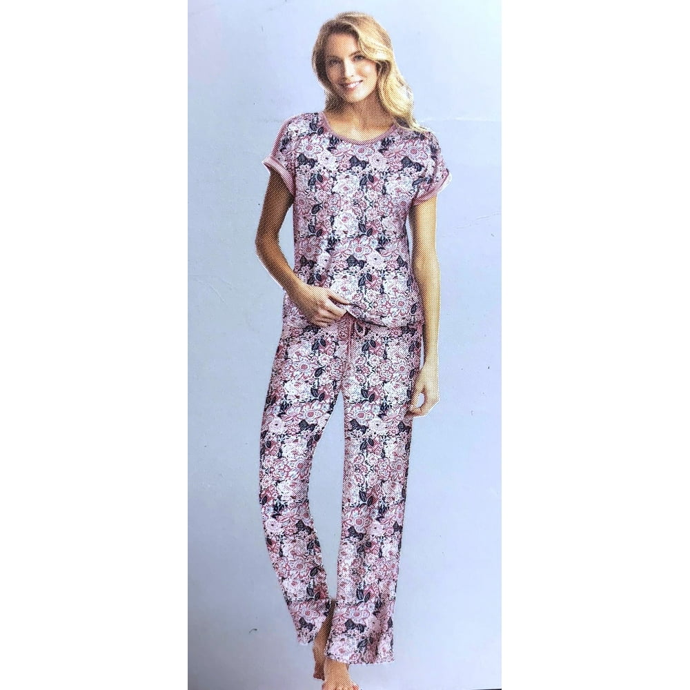 Lucky Brand Lucky Brand Ladies' 3Piece Pajama Lounge Set, Pink