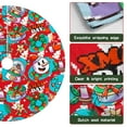 thumbnail image 6 of 30 Inch Christmas Tree Skirt – Velvet Plush Tree Mat, Soft Thickened Polyester with Red Ties, Single-Sided Printing, Available in 30in/36in/48in, Perfect for Holiday Xmas Tree Decoration, 6 of 7