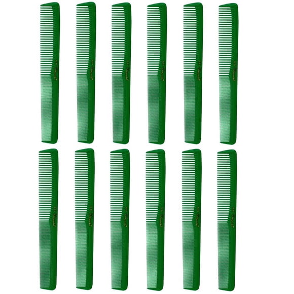 Barber Beauty Hair Cleopatra 400 peines multiusos (paquete de 12) 12 x SB-C400-GREEN