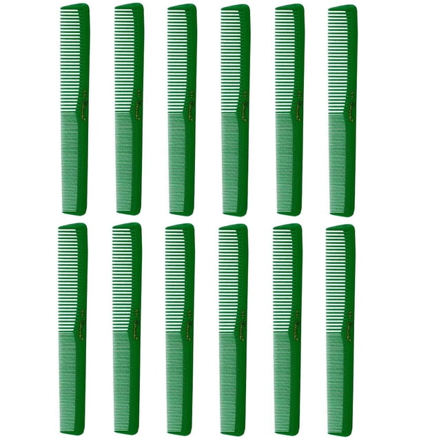 Barber Beauty Hair Cleopatra 400 peines multiusos (paquete de 12) 12 x SB-C400-GREEN