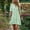 Green, variant on Linen Dress Interview Dress Regular Fit 2026 Summer Striped Print Short Sleeve Lapel Button Down Boho Dress for Lounge and Relax S-3XL