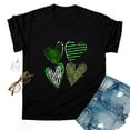 thumbnail image 4 of QIPOPIQ T-Shirts à Manches Courtes pour Femmes à Col Rond St. Patrick's Day T-Shirts pour Dames T-Shirt Shamrock T-Shirt Vert T-Shirts St Patricks Day T-Shirts Léopard Cœur T-Shirts Amples pour les Fêtes T-Shirts Graphiques Aubaines, 4 of 4