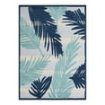 thumbnail image 3 of Unique Loom Aruba Outdoor Collection Area Rug - Barcadera (6' x 9' Rectangle Gray Blue/Ivory), 3 of 7