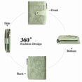 thumbnail image 4 of GAEKEAO Wallet for Women RFID Blocking Vegan Leather Bifold Card Holder Compact Zipper Pocket Wallets with 4 ID Windows, 4 of 8