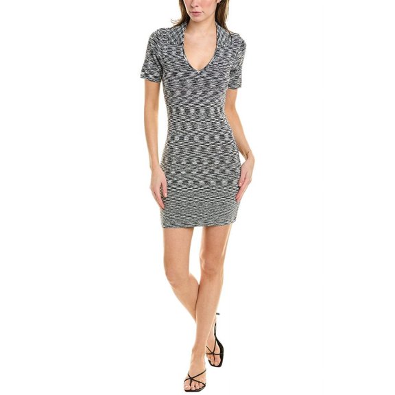 Solid & Striped womens The Oliver Polo Mini Dress, L, Black