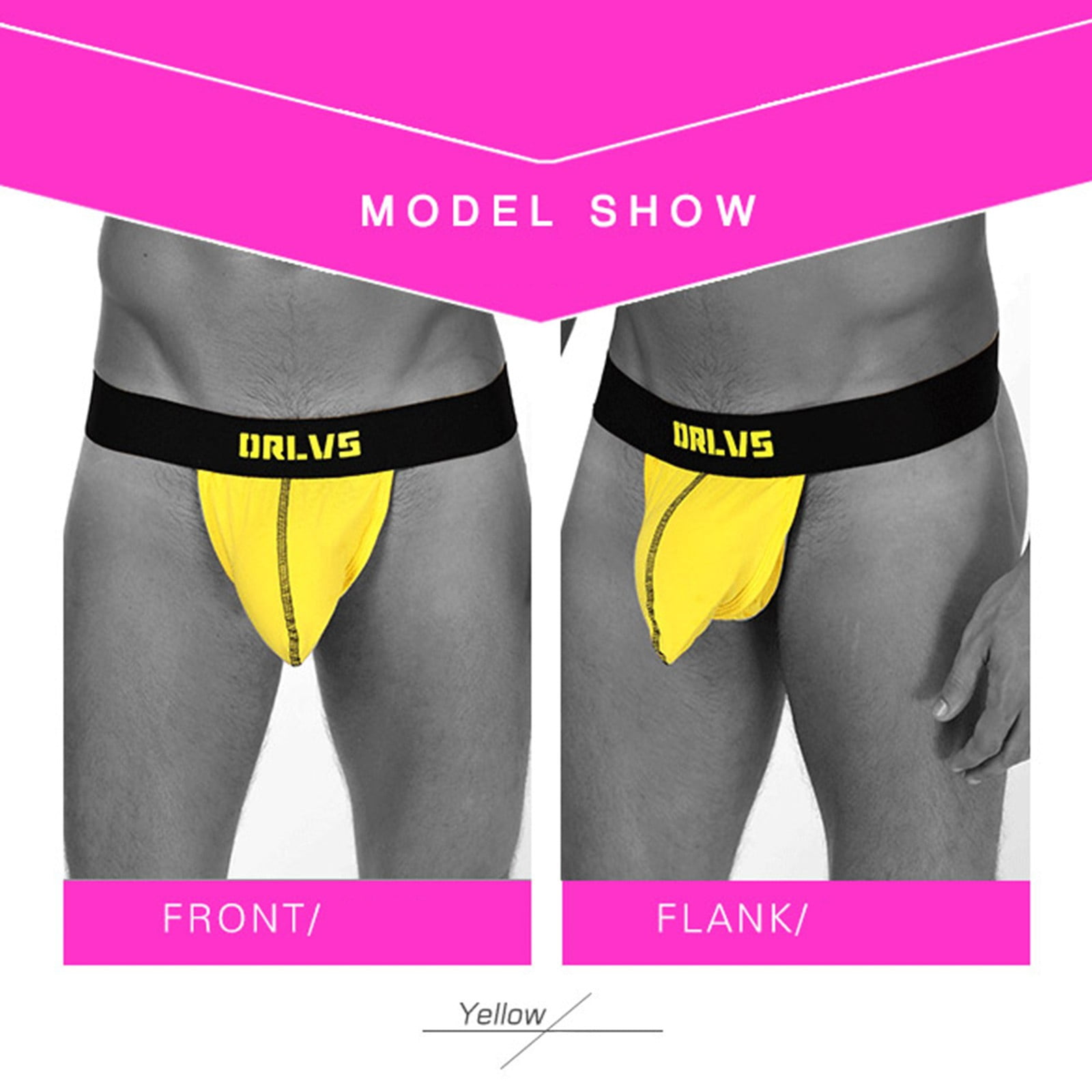 "Gubotare Captain Underpants Men's HighLeg Opening Bikini Underwear